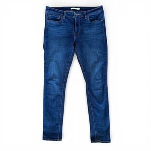 Levi's 711 Skinny Jeans Women's Dark Blue Denim Size 31x30